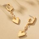  Very Carrot Sparkling Heart Huggie Drop Earrings