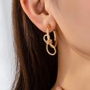  Very Carrot Brass Bow Hoop Earrings