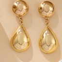  Very Carrot Puffy Teardrop Dome Earrings