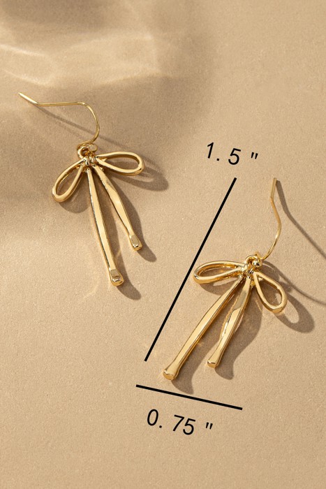 Very Carrot Flowing Elegance Bow Earrings