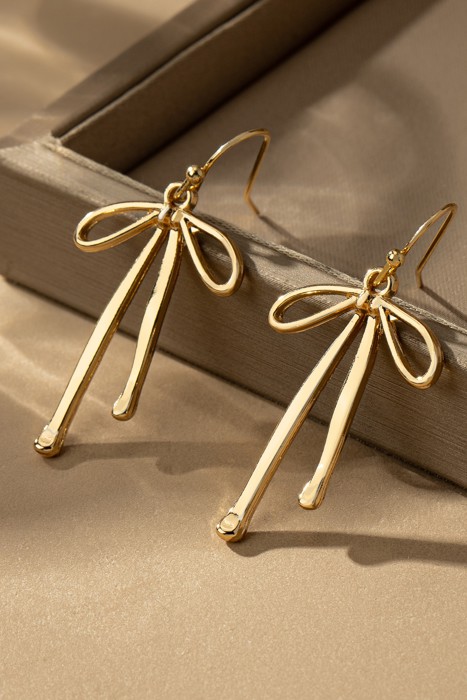 Very Carrot Flowing Elegance Bow Earrings