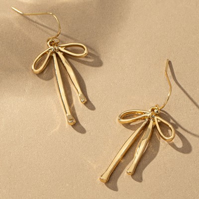 Very Carrot Flowing Elegance Bow Earrings