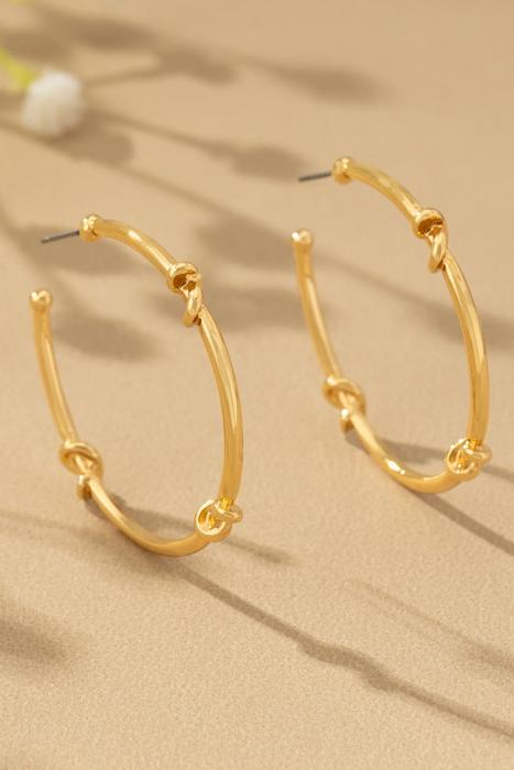 Very Carrot Knotted Grace Hoop Earrings