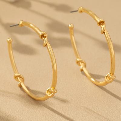 Very Carrot Knotted Grace Hoop Earrings