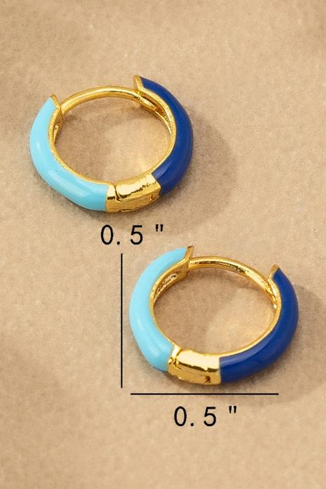 Very Carrot Everbright Enamel Huggie Hoops
