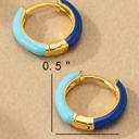  Very Carrot Everbright Enamel Huggie Hoops