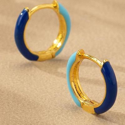Very Carrot Everbright Enamel Huggie Hoops