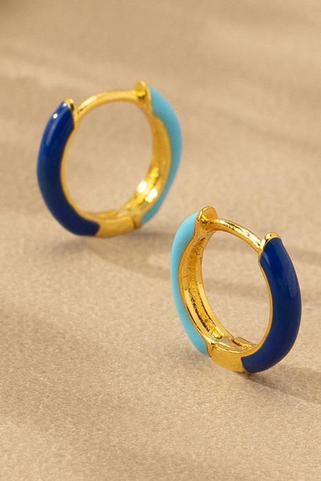 Very Carrot Everbright Enamel Huggie Hoops