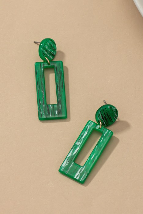 Very Carrot Verdant Rectangle Drop Earrings