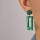  Very Carrot Verdant Rectangle Drop Earrings