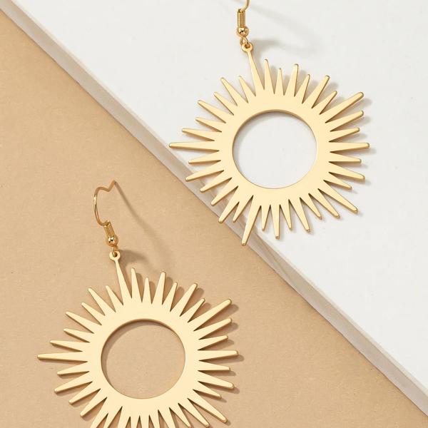 Very Carrot Sunburst Drop Earrings