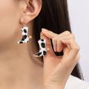  Very Carrot Cow Cowboy Boot Earrings