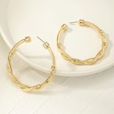  Very Carrot Twisted Elegance Hoop Earrings