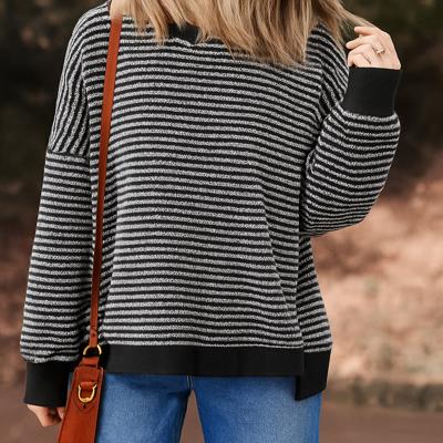 Love Kuza Striped Ease Knit Pullover
