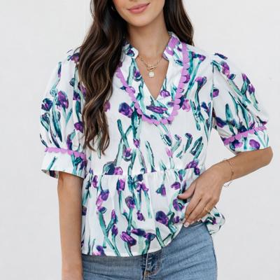 <.> - Iris Whisper Peplum Blouse