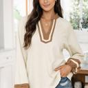  - Ivory Dune Contrast Top
