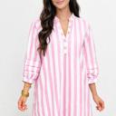  - Candy Stripe Ruffle Mini Dress