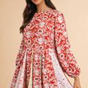   - Crimson Crane Garden Mini Dress