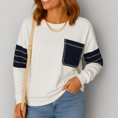 Love Kuza - Coastal Stripe Pocket Sweatshirt