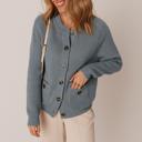  Love Kuza - Misty Charm Button Cardigan