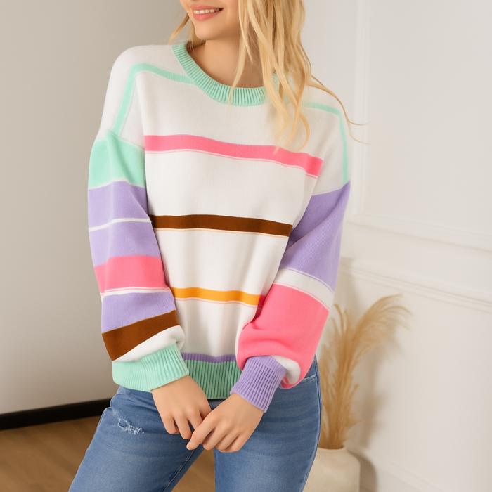 Love Kuza - Candy Cloud Stripe Sweater