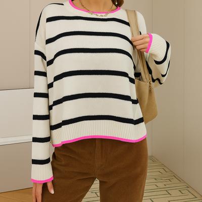 Love Kuza - Pop Stripe Contrast Sweater