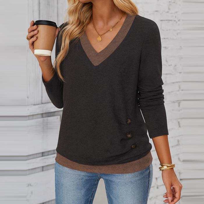 Love Kuza - Midnight Mocha Slimline Knit Top