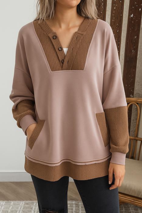 Love Kuza - Mocha Mist Waffle Hoodie