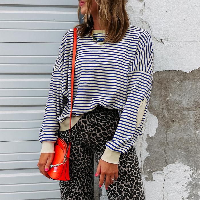 Love Kuza - City Muse Striped Pullover