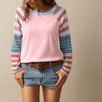 Love Kuza - Cotton Candy Stripes Raglan Tee
