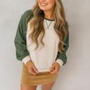  Love Kuza - Evergreen Breeze Waffle Knit Top