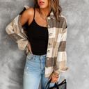  Love Kuza - Mocha Patchwork Shacket