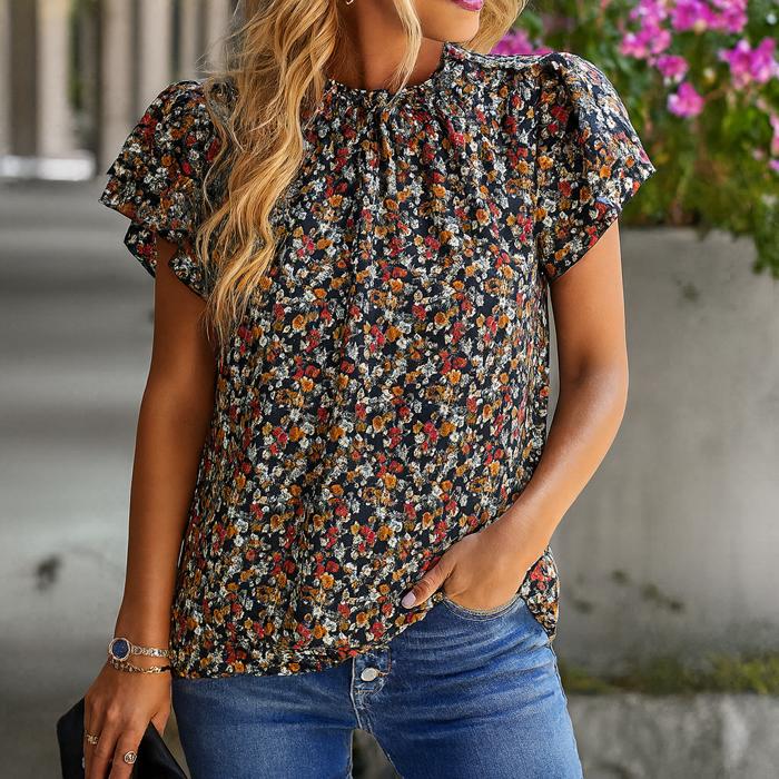 Love Kuza Flutter Bloom Blouse