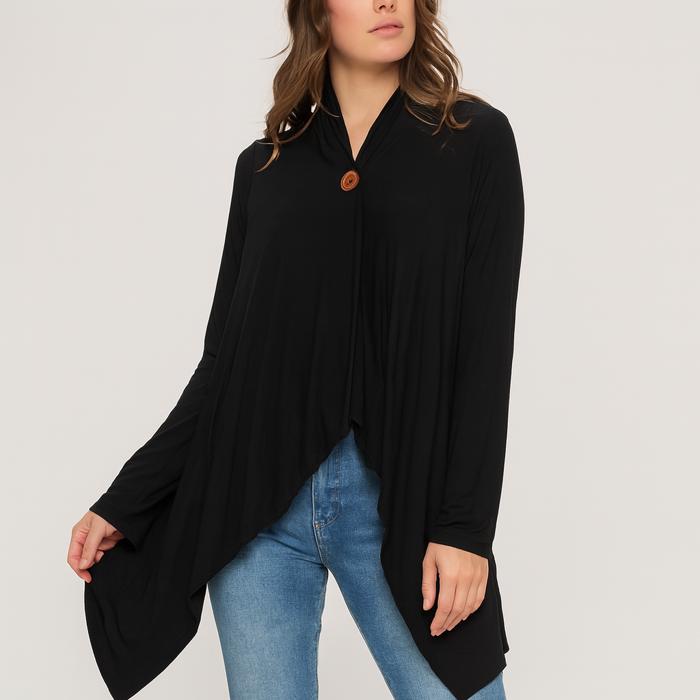Love Kuza Belong - Midnight Flow Drape Cardigan