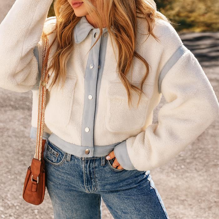 Love Kuza - Winterlight Denim-Trim Jacket