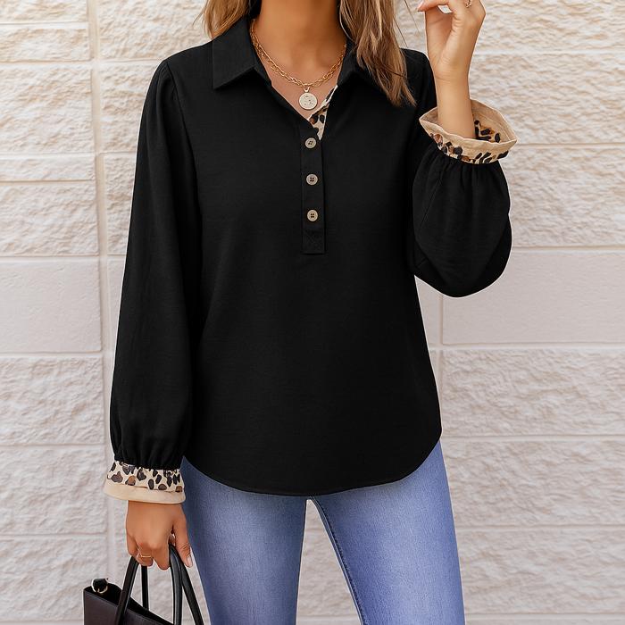 Love Kuza - Wild Grace Contrast Blouse
