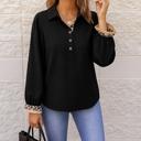  Love Kuza - Wild Grace Contrast Blouse