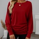  Love Kuza - Crimson Ease Dolman Top
