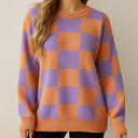  Love Kuza - Sunset Pop Checker Sweater