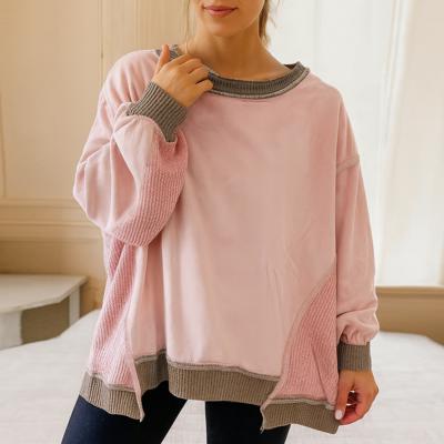 Love Kuza - Blush Harmony Waffle Pullover