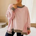  Love Kuza - Blush Harmony Waffle Pullover