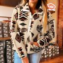  Love Kuza - Southwest Cozy Sherpa Pullover
