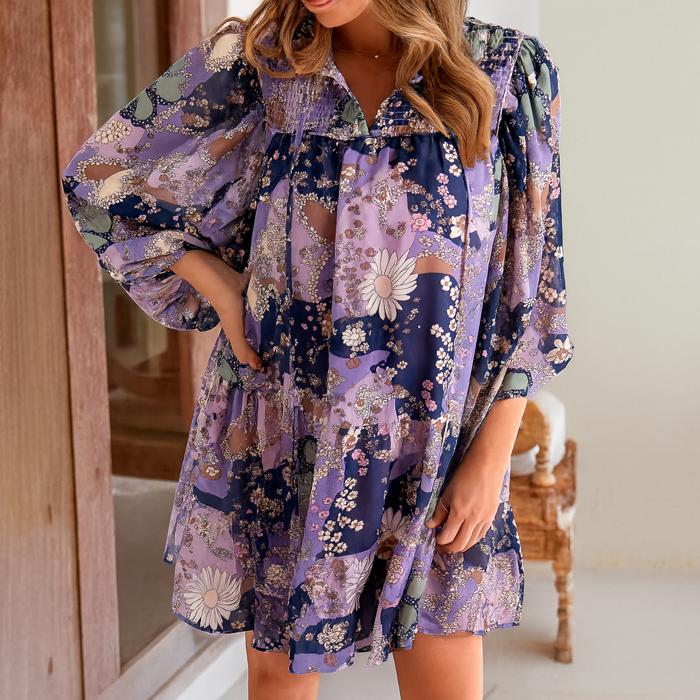 Love Kuza - Moonlit Meadow Smock Dress
