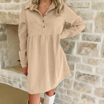 Love Kuza - Sandstone Stroll Corduroy Dress