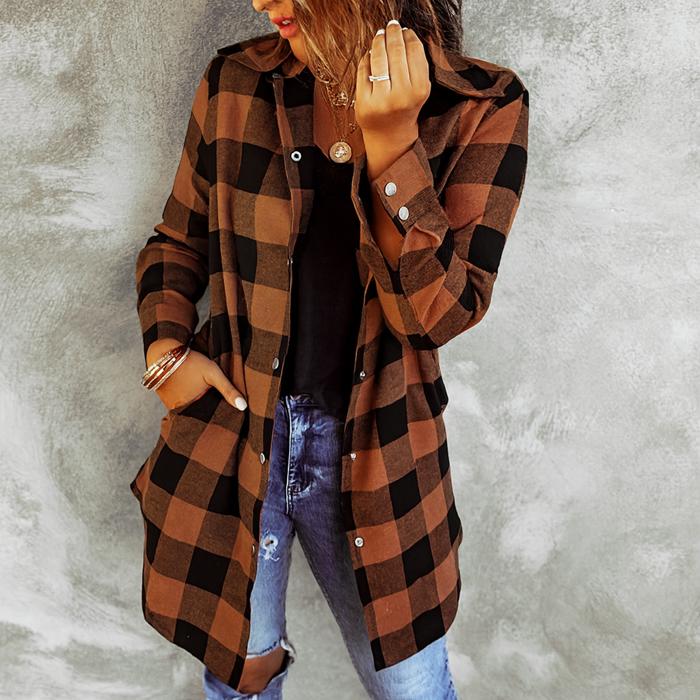 Love Kuza - Cedar Grove Plaid Snap Jacket