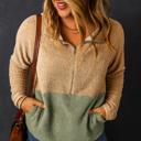  Love Kuza - Meadowwood Colorblock Sherpa Half-Zip