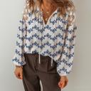  Love Kuza - Midnight Bloom Embroidered Blouse