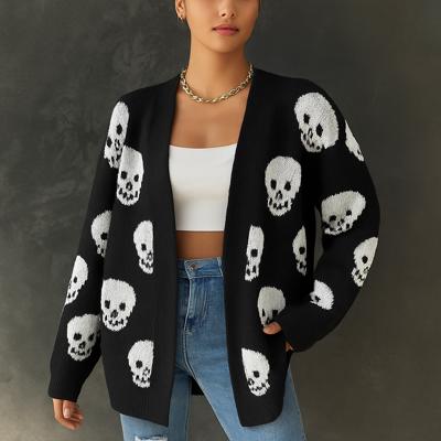 Love Kuza Skull Society Knit Cardigan