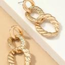  Very Carrot Lightweight chunky chain link drop earrings