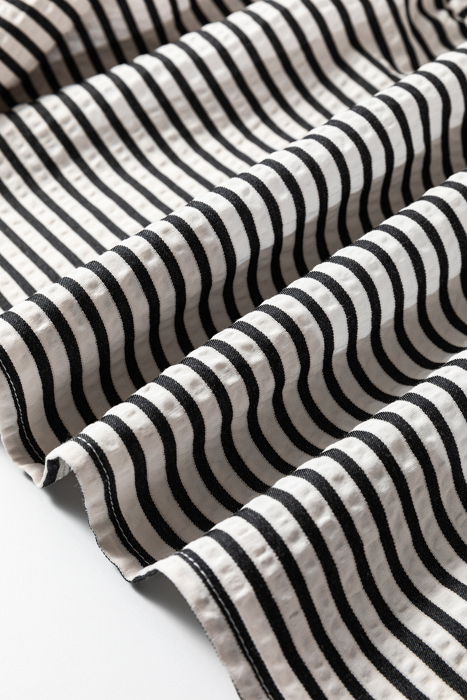 <.>- Breton Ruffle Breeze Midi Dress